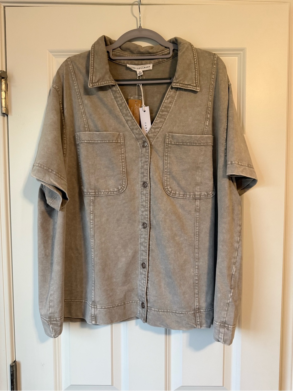 Jane + Delancey Washed Look Button-Up Shirt